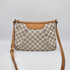 Authentic Louis Vuitton Damier Azur Siracusa PM #4331M